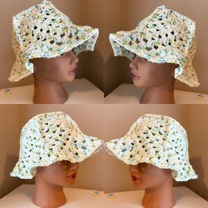 100% Cotton Crochet Bucket Hat